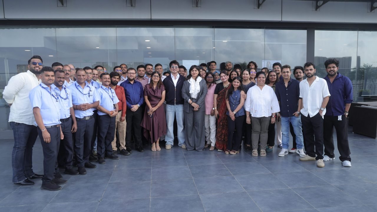 Sajid Nadiadwala with the entire team of Nadiadwala Grandson Entertainment